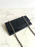 Chanel Black Gold Caviar WOC/Shoulder Bag/Crossbody Bag/Wallet on Chain