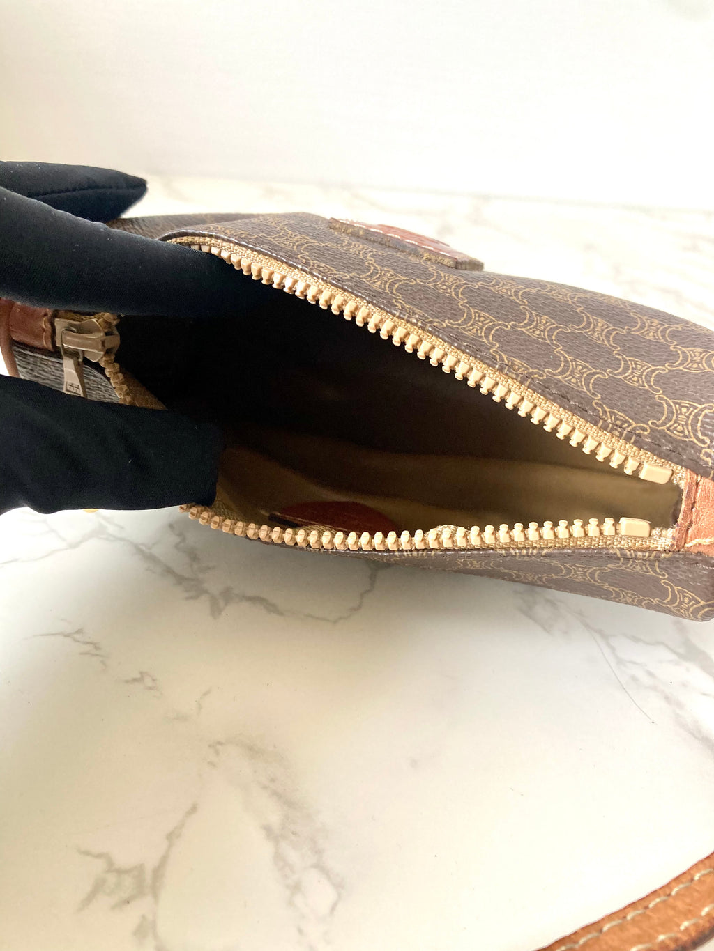 CELINE Rare Macadam Monogram Mini Crossbody