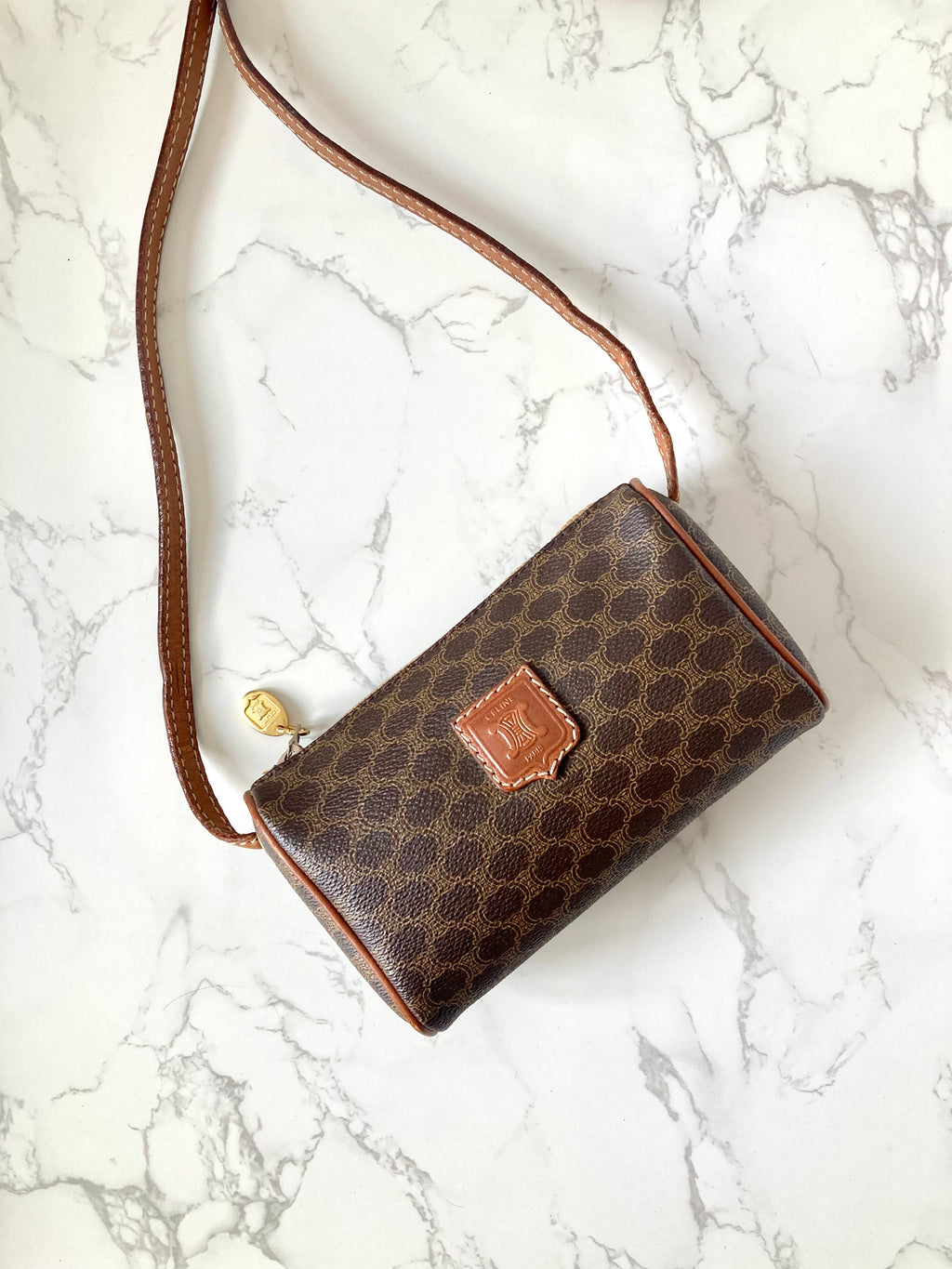 CELINE Rare Macadam Monogram Mini Crossbody