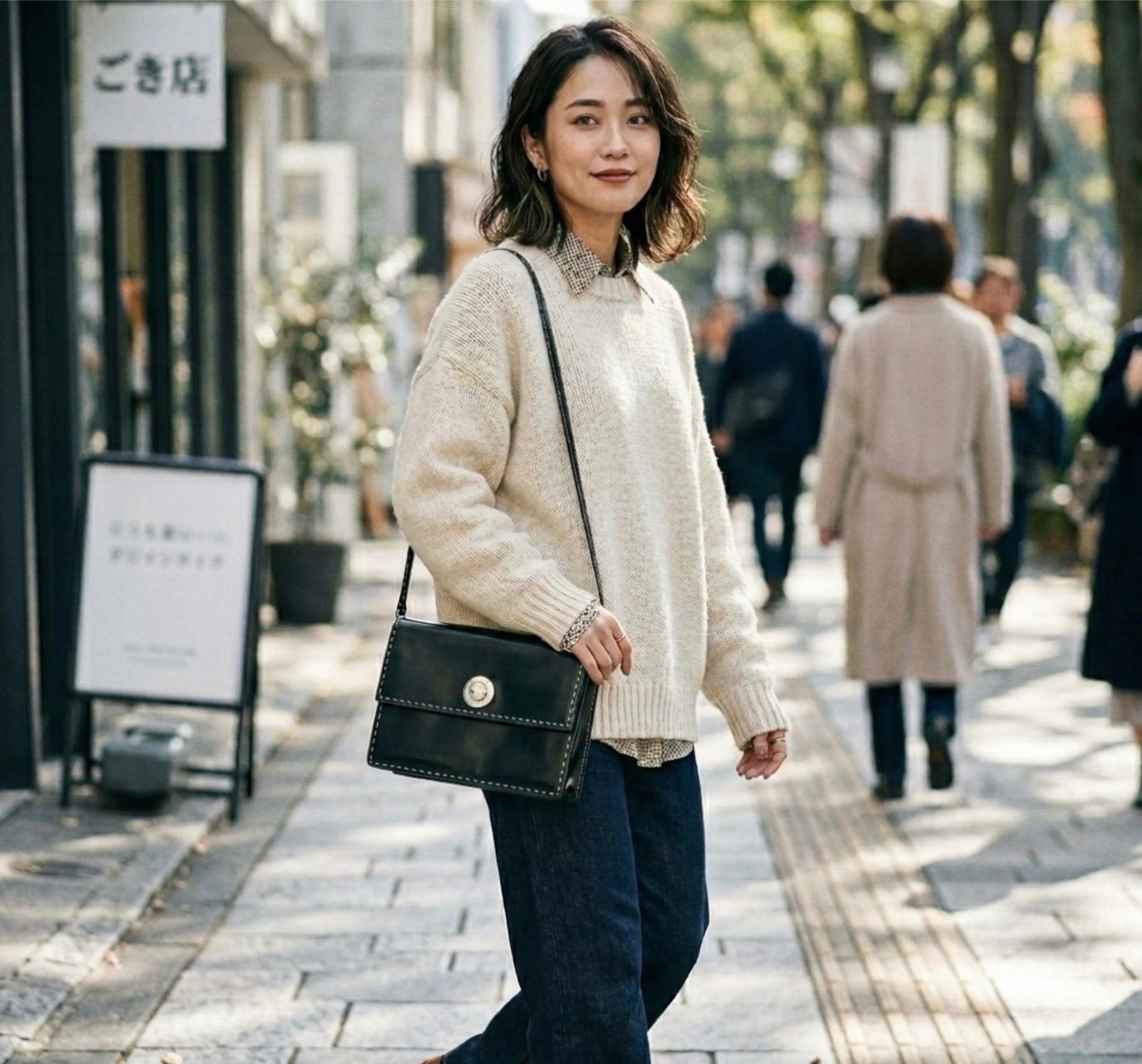 Celine黑色銀星球外縫包 斜背包 單肩包 側背包