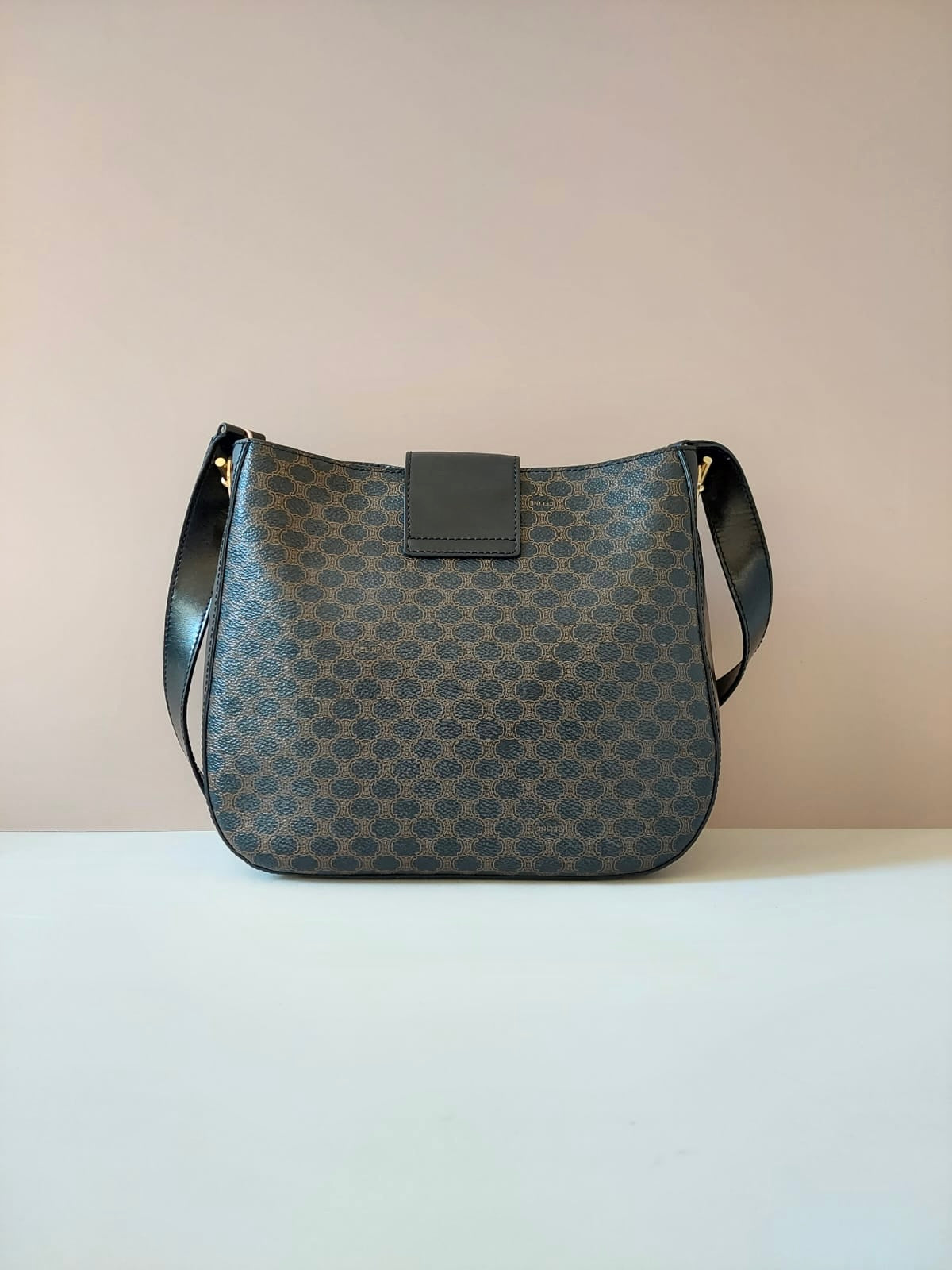 Celine Black Monogram Hobo Shoulder Bag/Side Bag