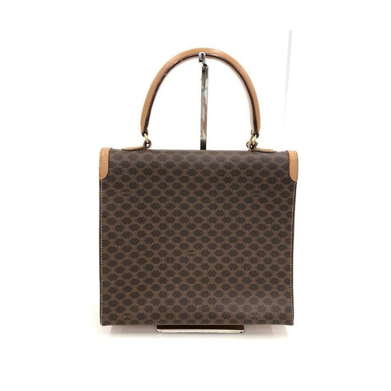 CELINE Rare Small Kelly Bag/Brown Old Flower Leather/Side Bag/Messenger Bag/Handbag - Japanese Second-hand Vintage