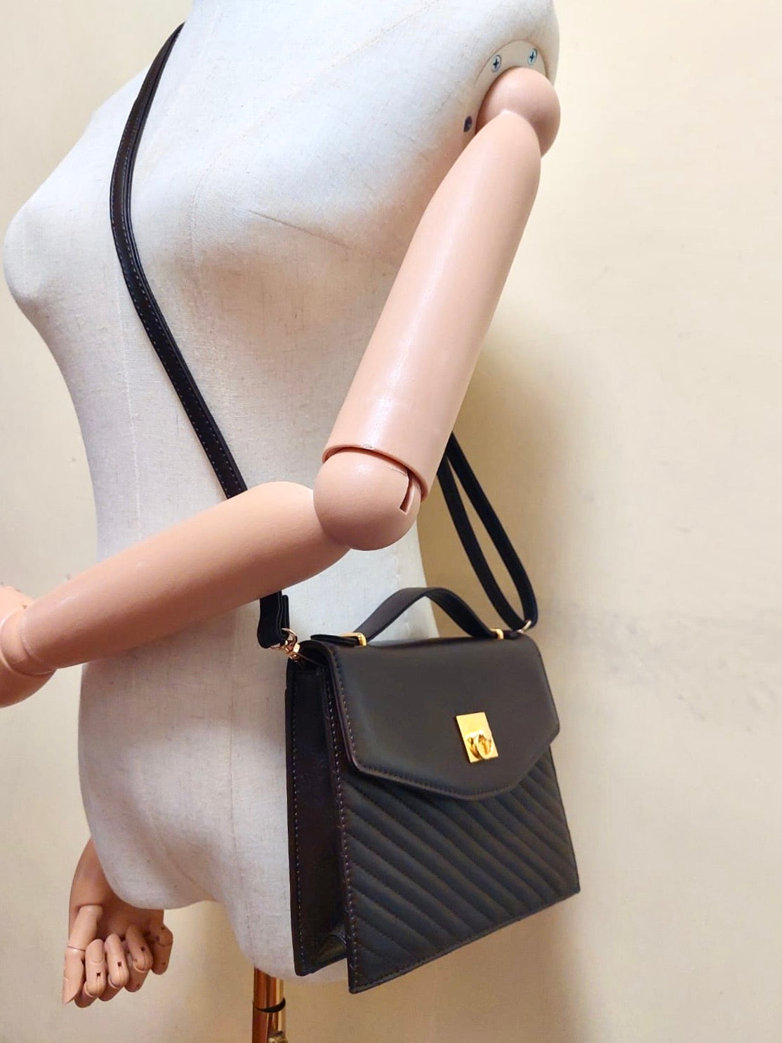 CELINE Rare Brown Mini Envelope Bag / Shoulder Bag / Crossbody Bag / Handbag