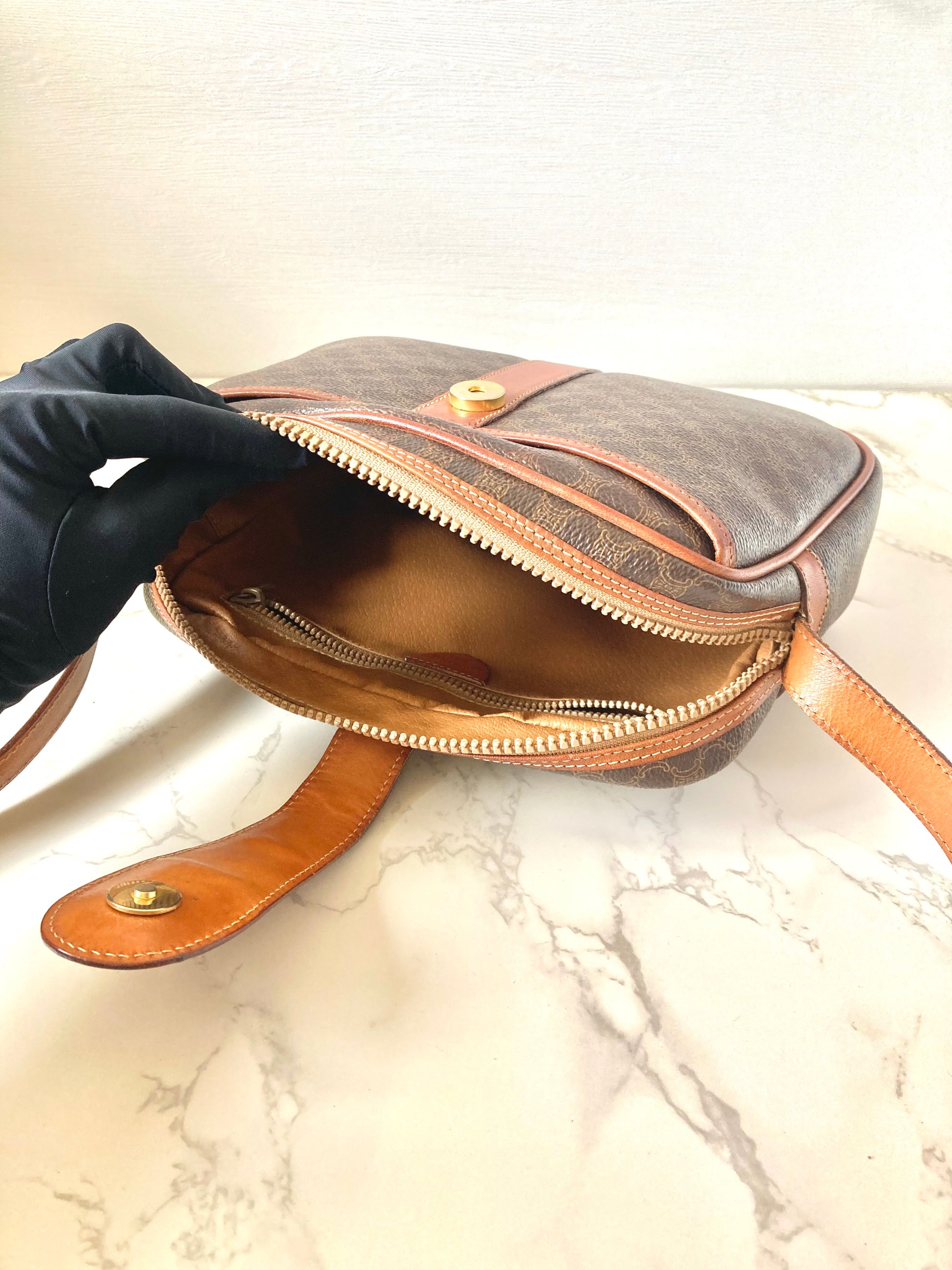 CELINE Macadam Monogram Small Camera Bag
