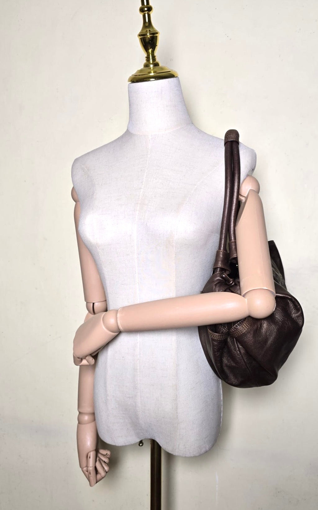 Loewe Used Coffee Brown Nappa Cloud Bag Shoulder Bag