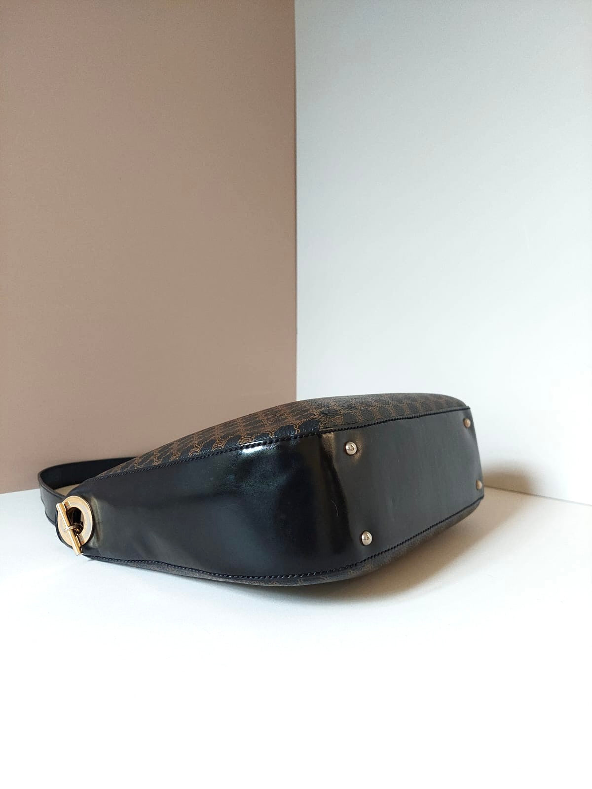 Celine Black Monogram Hobo Shoulder Bag/Side Bag