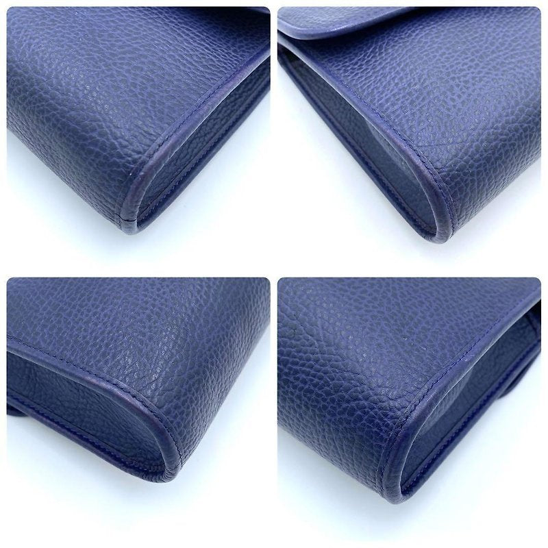 CHRISTIAN DIOR Rare Indigo Golden Egg Leather Side Bag / Crossbody Bag