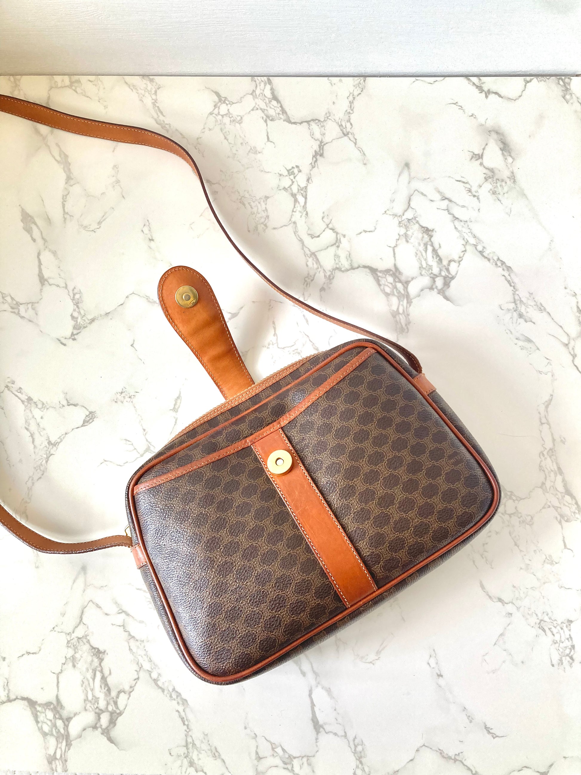CELINE Macadam Monogram Small Camera Bag