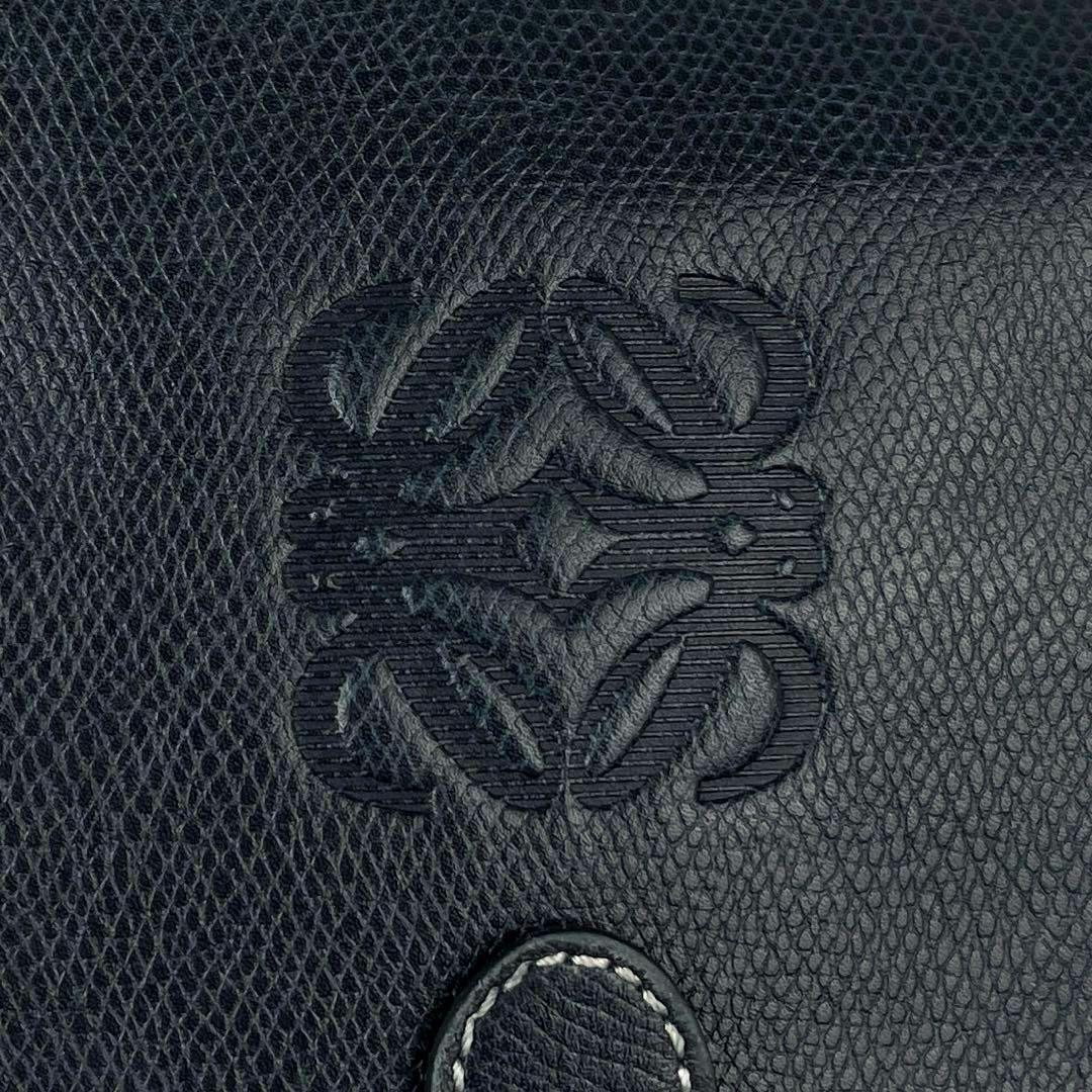 LOEWE rare black and blue half-moon saddle - with original photo card