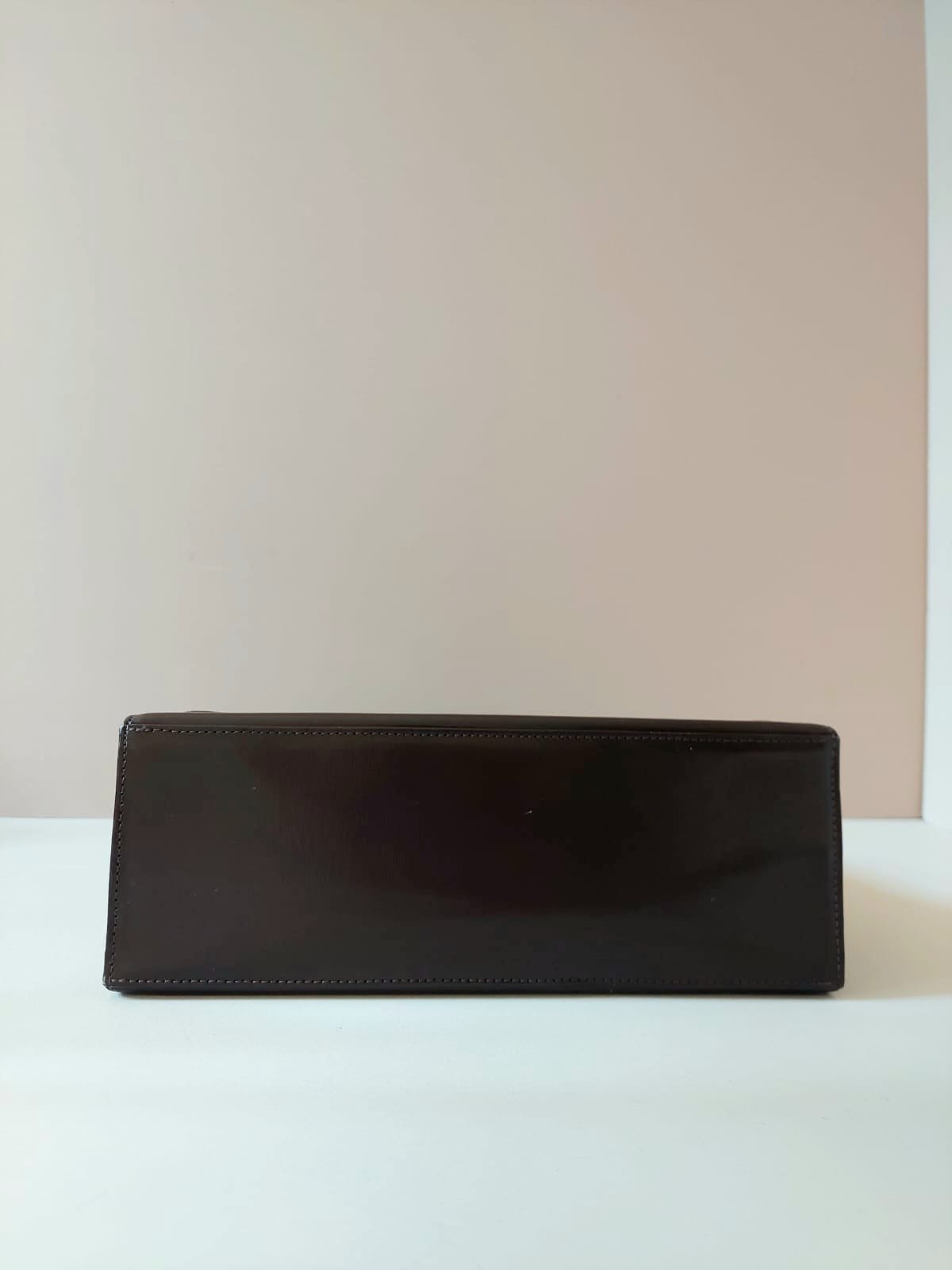 Yves Saint Laurent YSL 黑啡色皮革凱莉側背包/斜背包