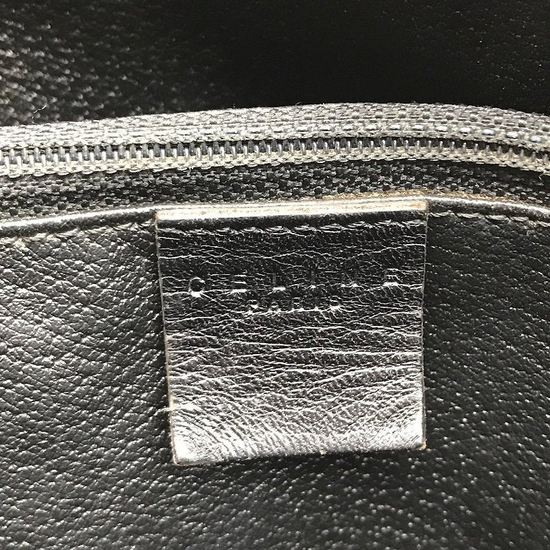 CELINE black monogram leather tote bag/side bag/handbag