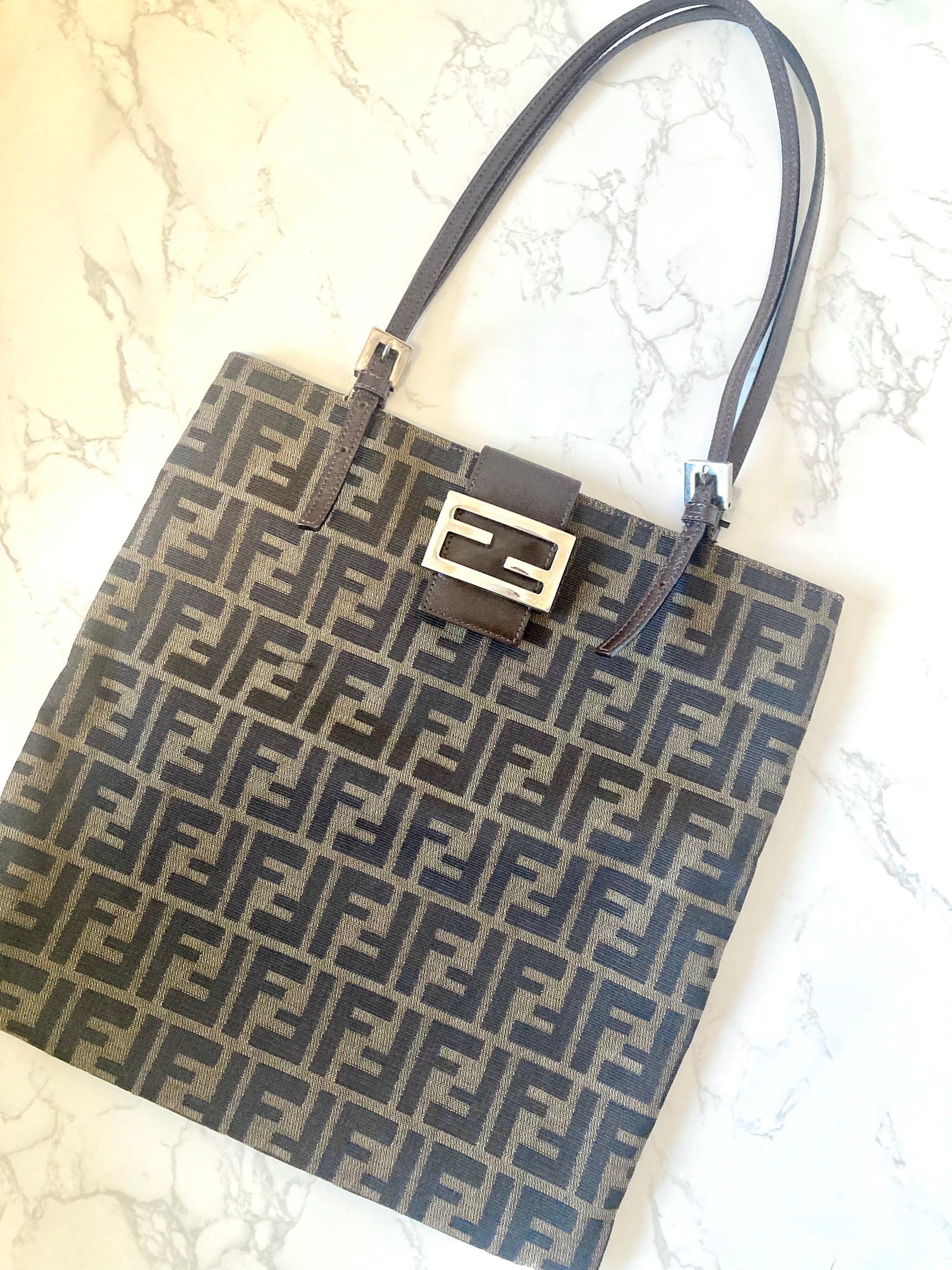 FENDI Rare Zucca Monogram Tote Bag