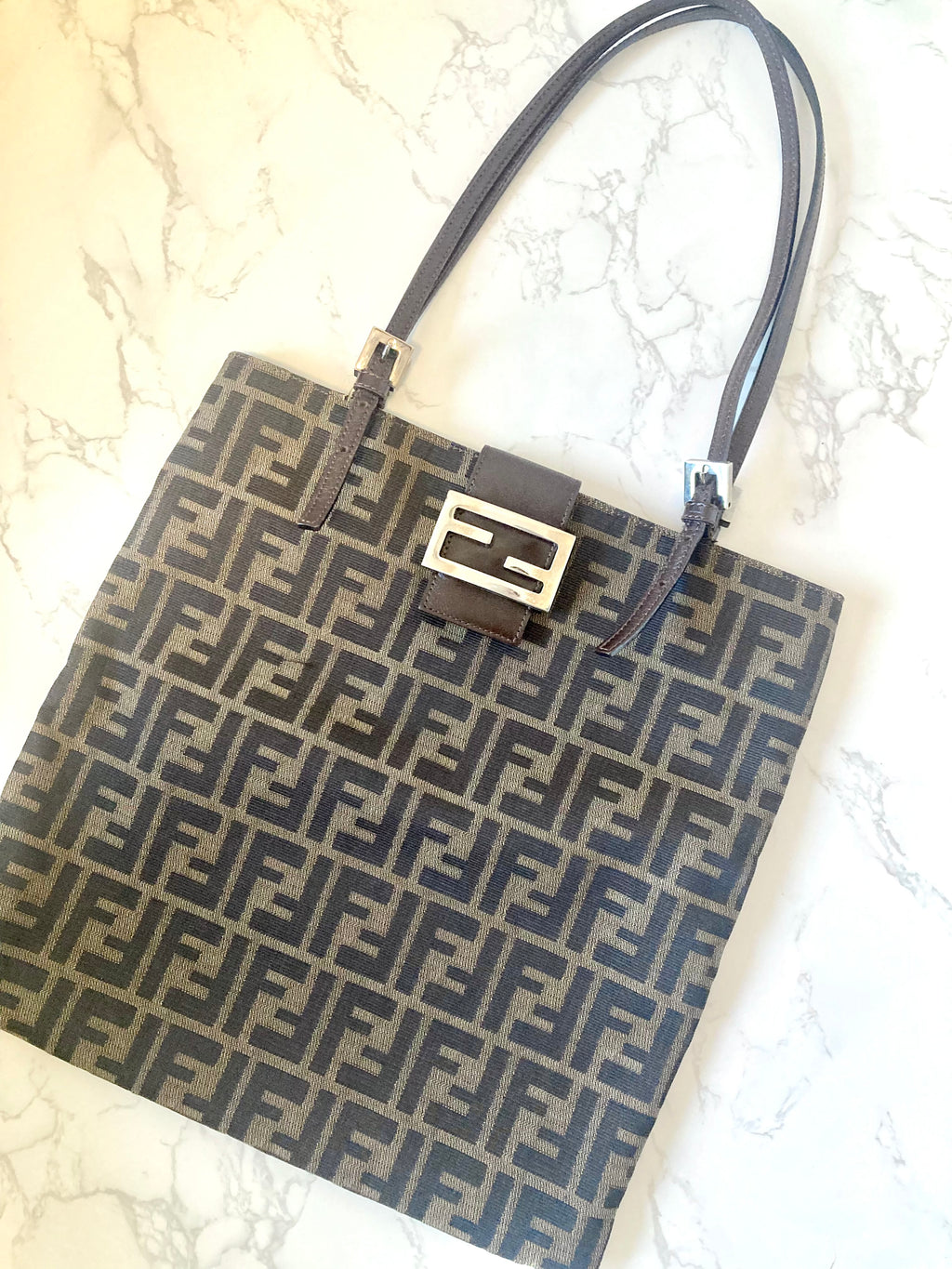FENDI Rare Zucca Monogram Tote Bag