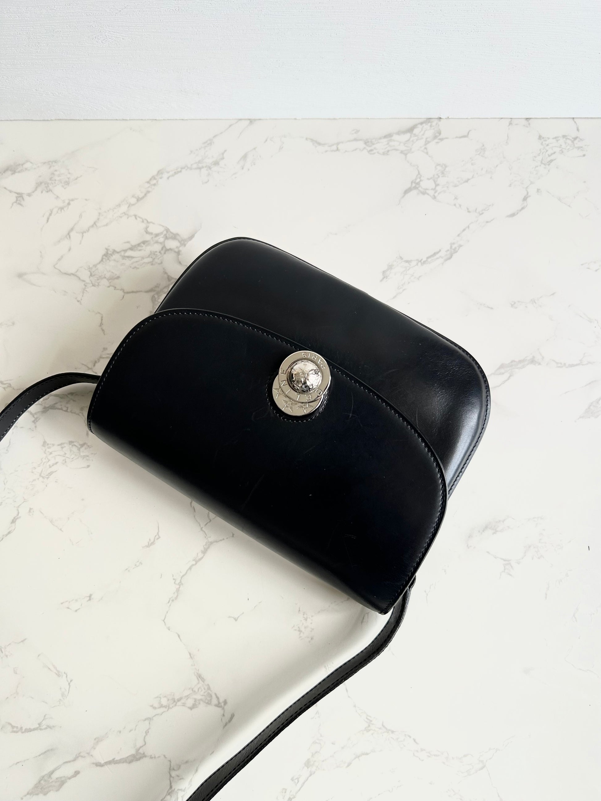CELINE Rare Moving Planet Black Tofu Side Bag/Slant Bag