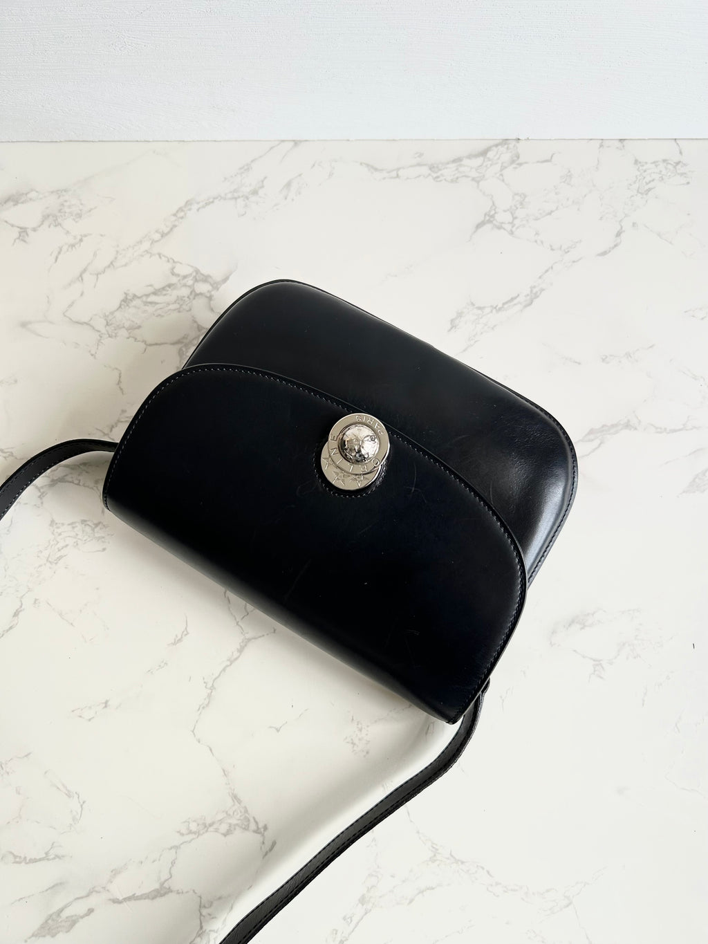 CELINE Rare Moving Planet Black Tofu Side Bag/Slant Bag