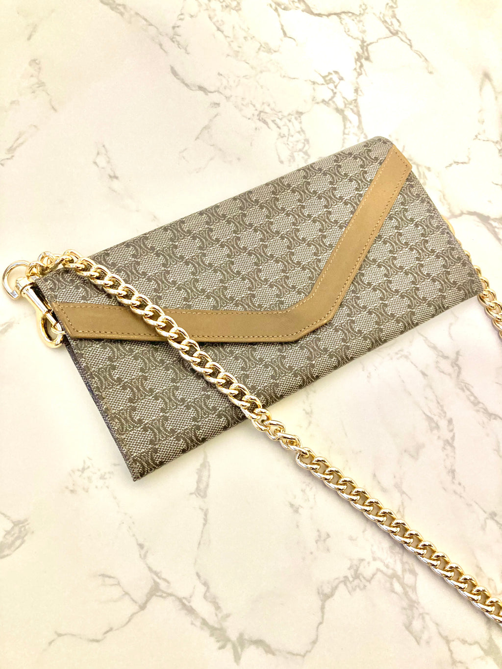 CELINE Envelope Mini Chain Pouch Bag (Add-on)