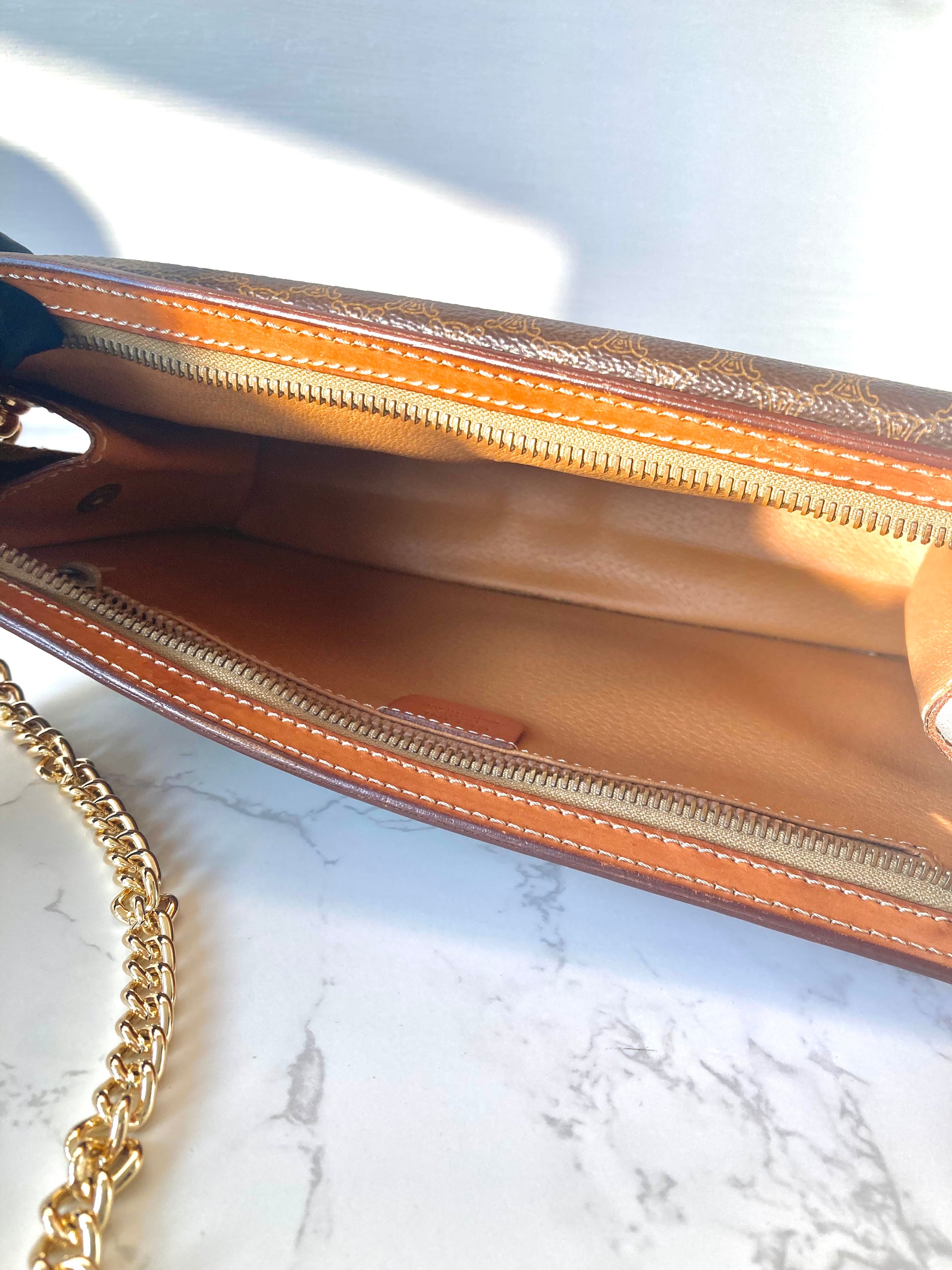 CELINE Monogram Envelope Chain Pouch Bag (Add-on)