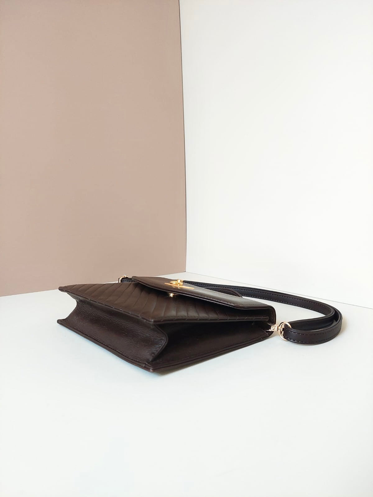 CELINE Rare Brown Mini Envelope Bag / Shoulder Bag / Crossbody Bag / Handbag