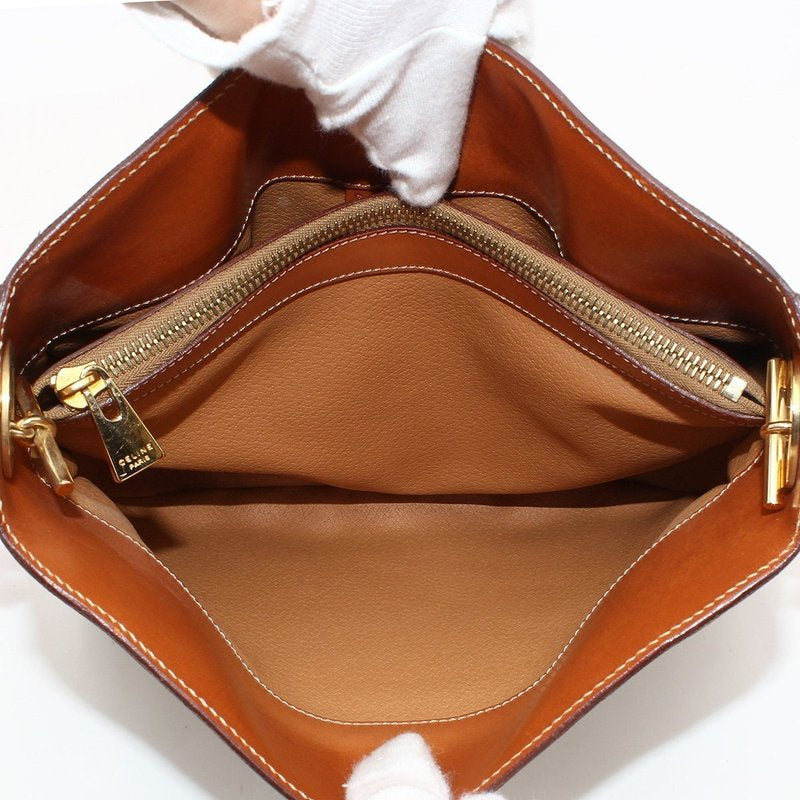 CELINE rare old flower patchwork leather saddle bag / side bag