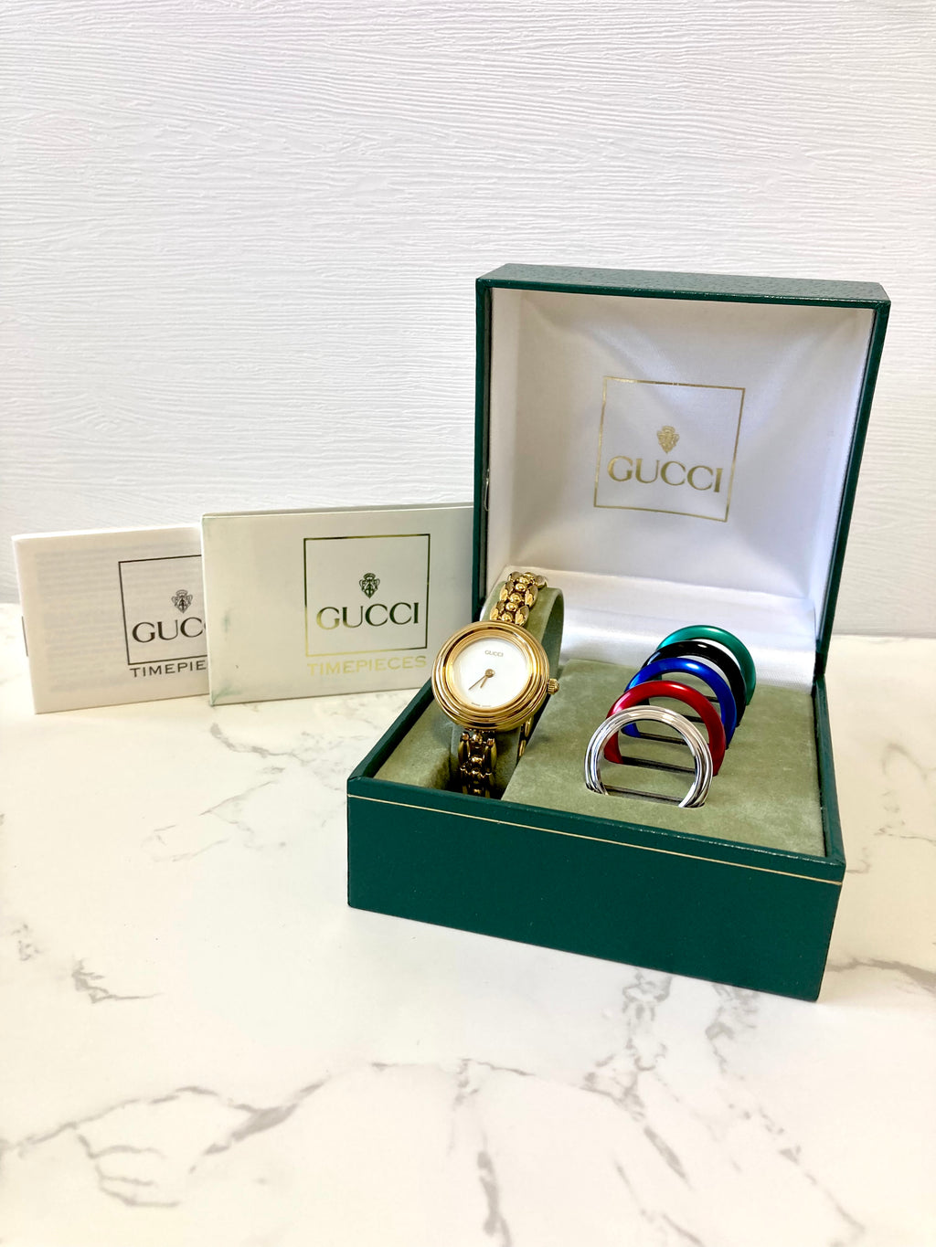 GUCCI Full Set Women's Quartz Watch Gift Box