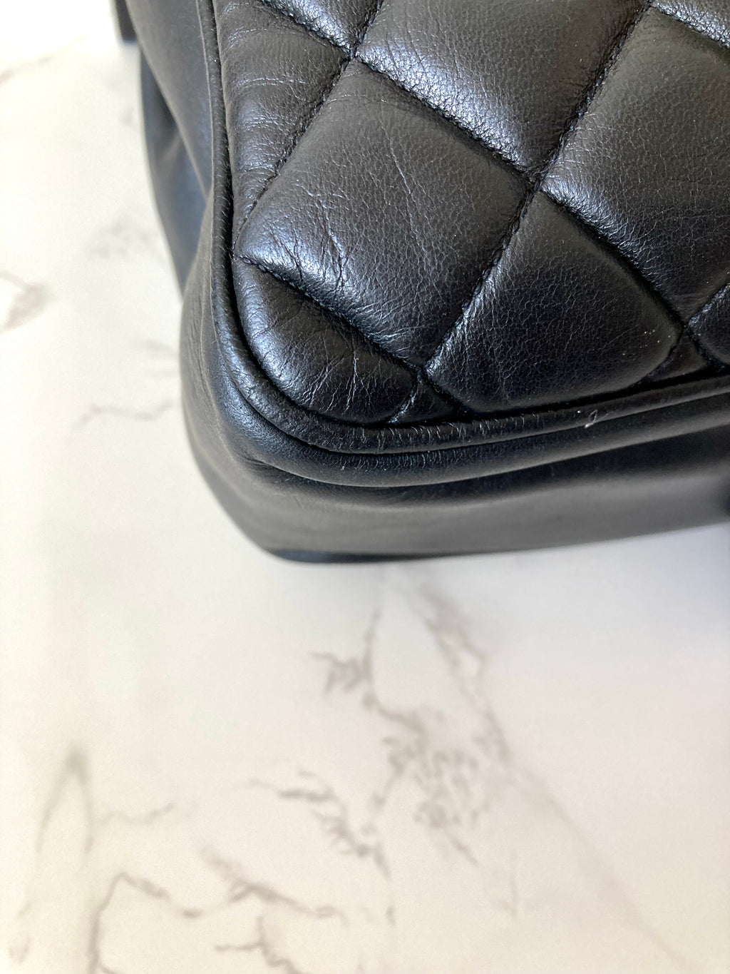 CHANEL Metalasse Black x Gold Lamb Leather Chain Tote Bag
