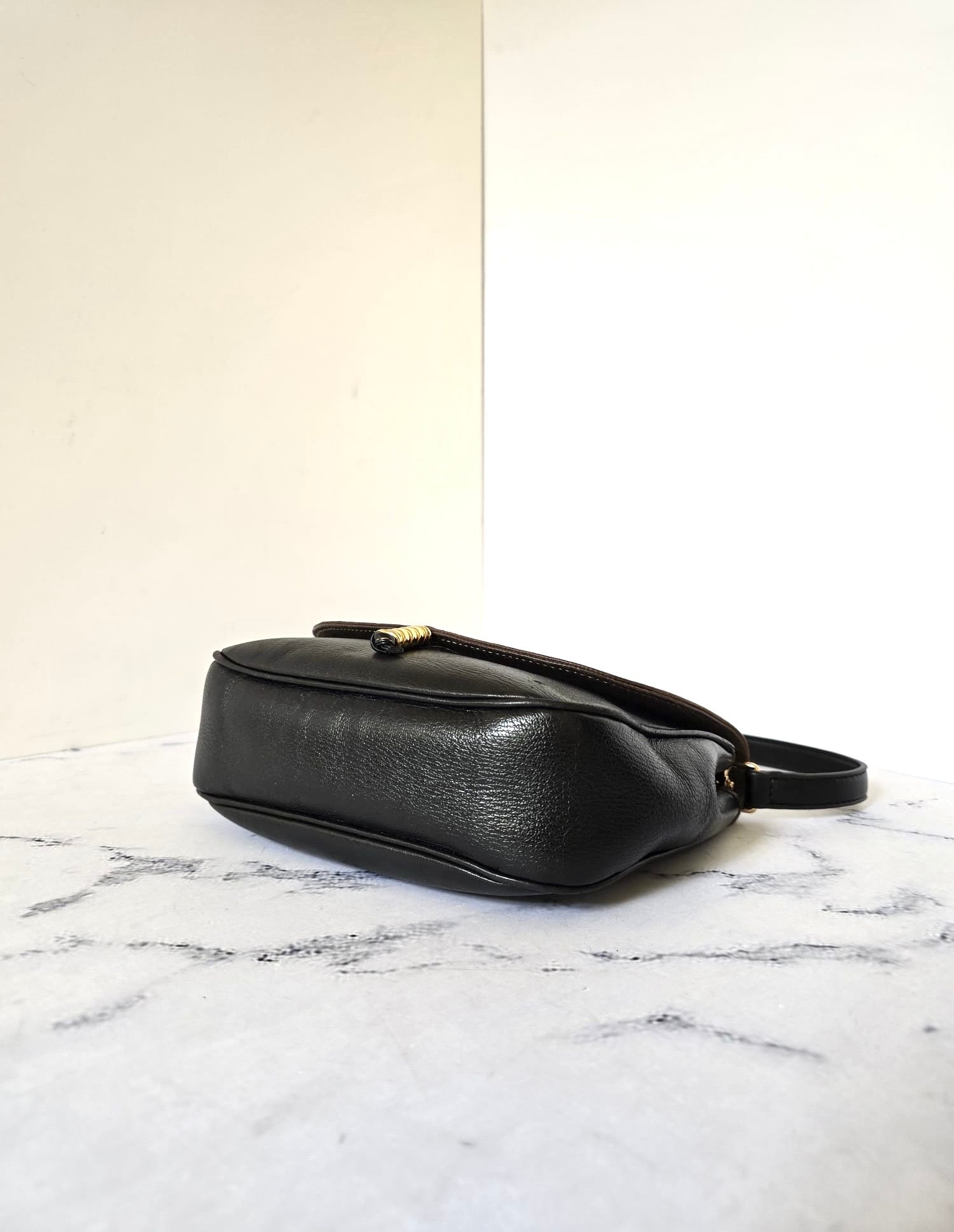 Loewe 拼色蛇骨凱莉包 中古包 側背包 斜背包 皮革包 單肩包