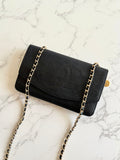 CHANEL Rare Black Caviar Chain WOC/Side Bag/Messenger Bag