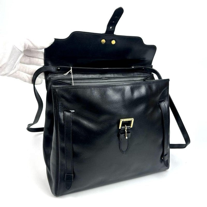 Dior Minimalist Black and Gold Montaigne Two-way Kelly Bag Shoulder Bag Crossbody Bag