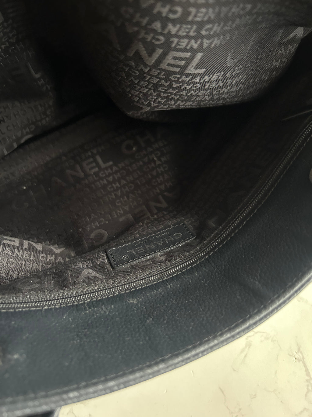 Chanel 復刻黑銀旋轉扣Executive Tote 托特包 單肩包 側背包 中古包