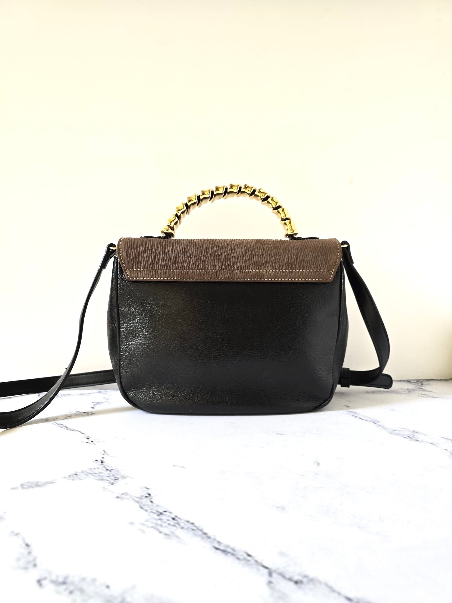 Loewe 拼色蛇骨凱莉包 中古包 側背包 斜背包 皮革包 單肩包