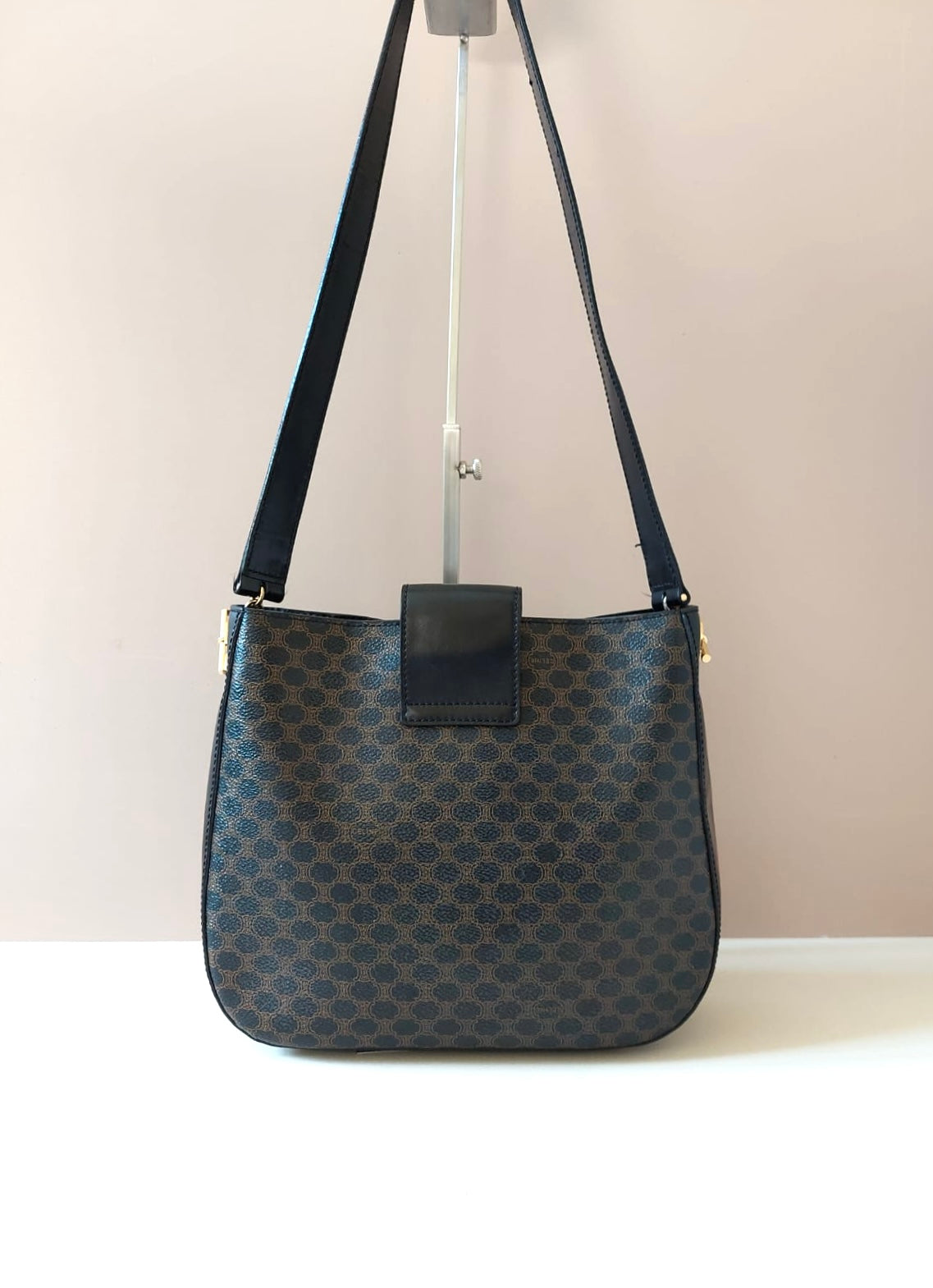 Celine Black Monogram Hobo Shoulder Bag/Side Bag