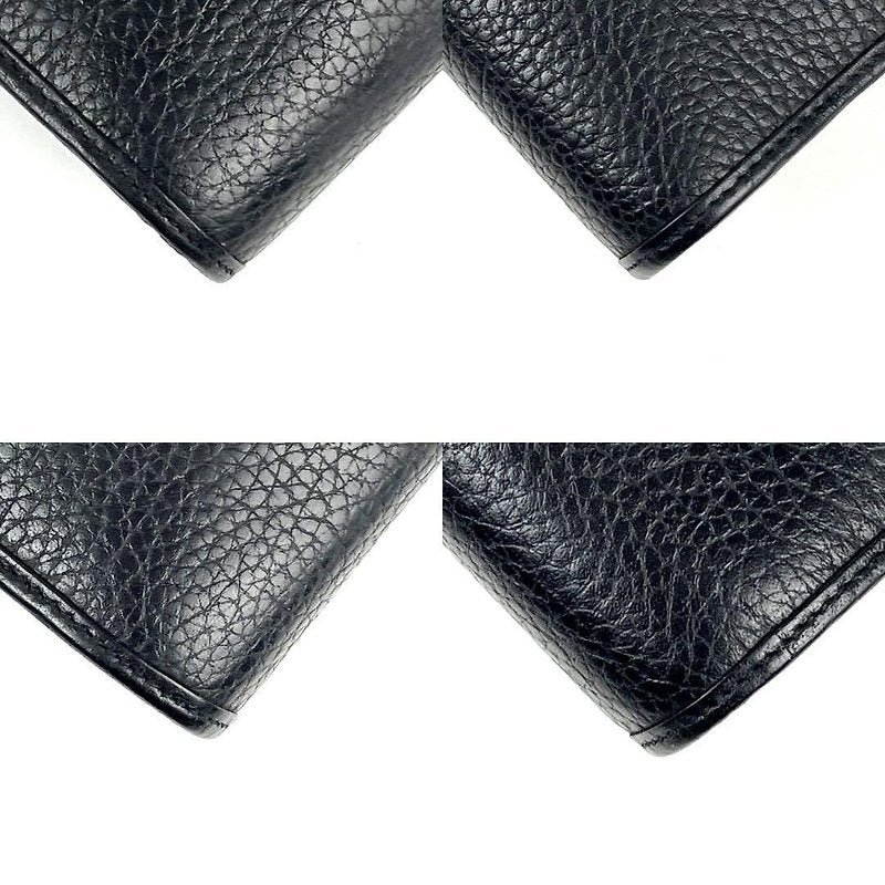 CHRISTIAN DIOR 稀有黑色拼接皮革金扣側背包/斜背包