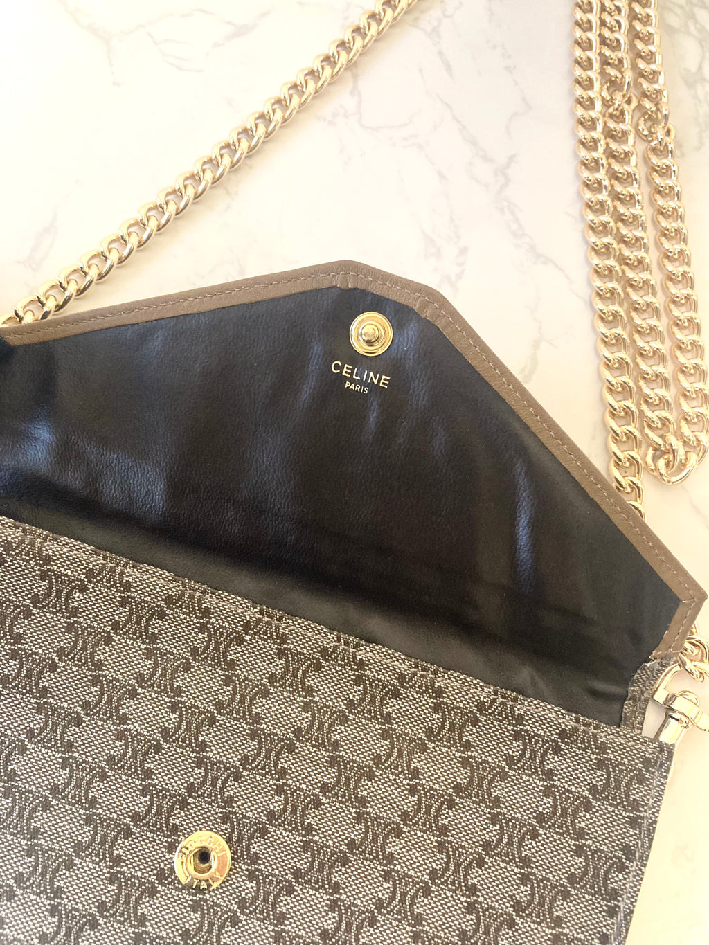 CELINE Envelope Mini Chain Pouch Bag (Add-on)