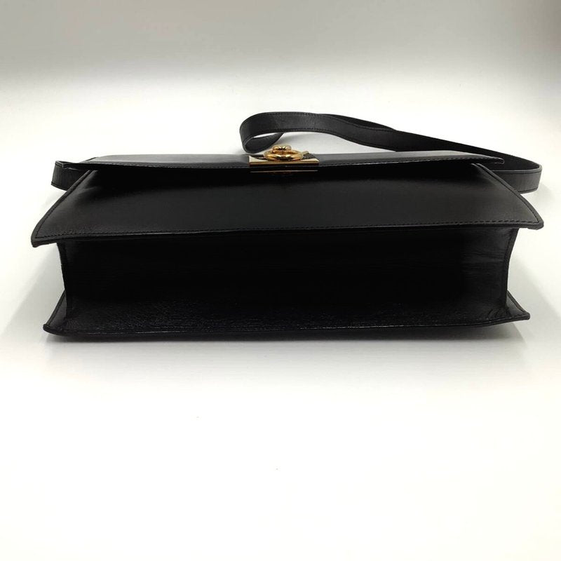CELINE black gold ring envelope box small clutch/side bag/crossbody bag