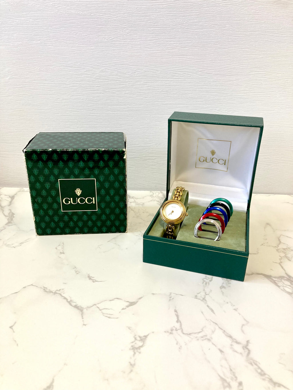 GUCCI Full Set Women's Quartz Watch Gift Box