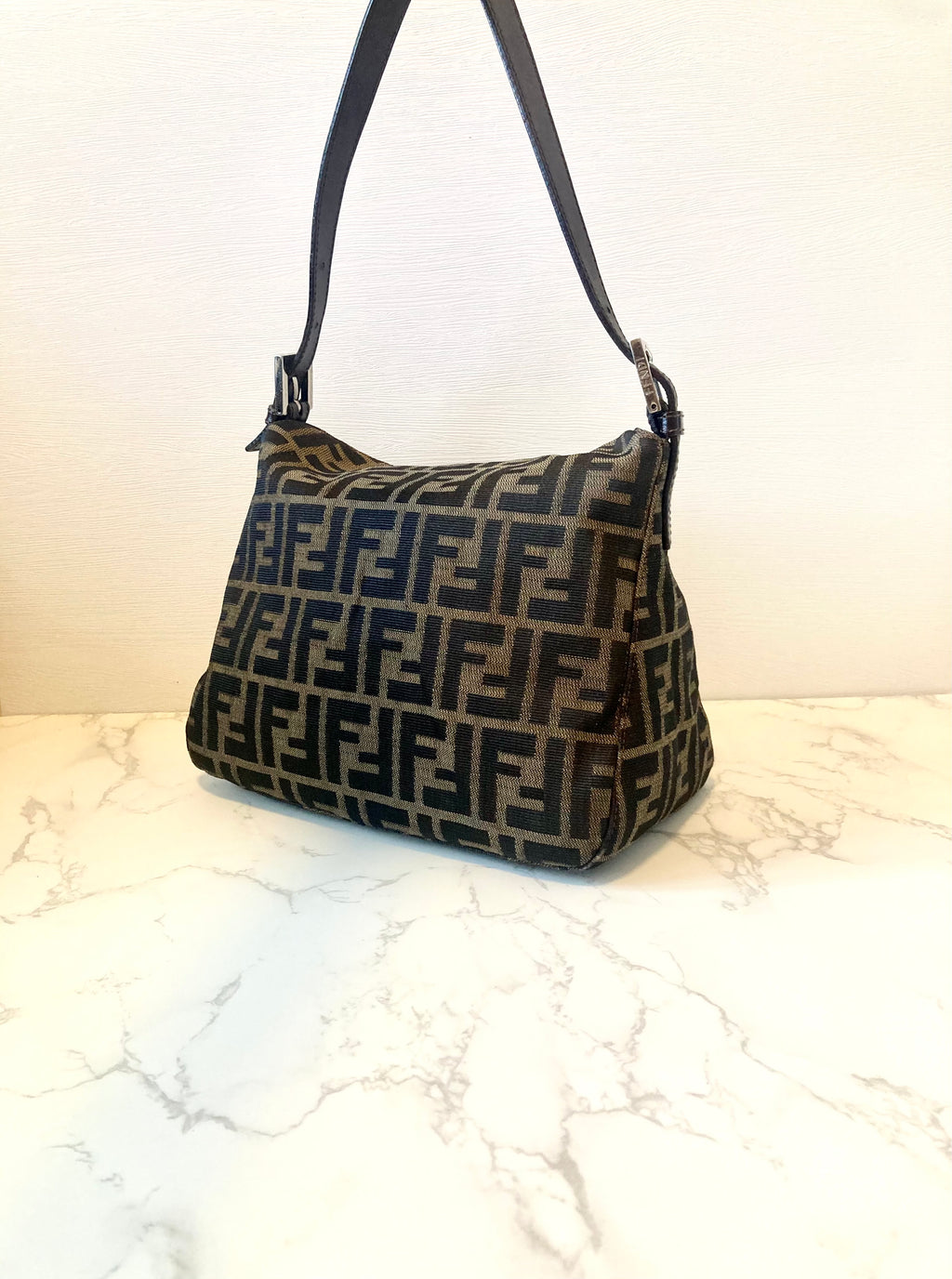 FENDI Zucca Monogram Shoulder Bag