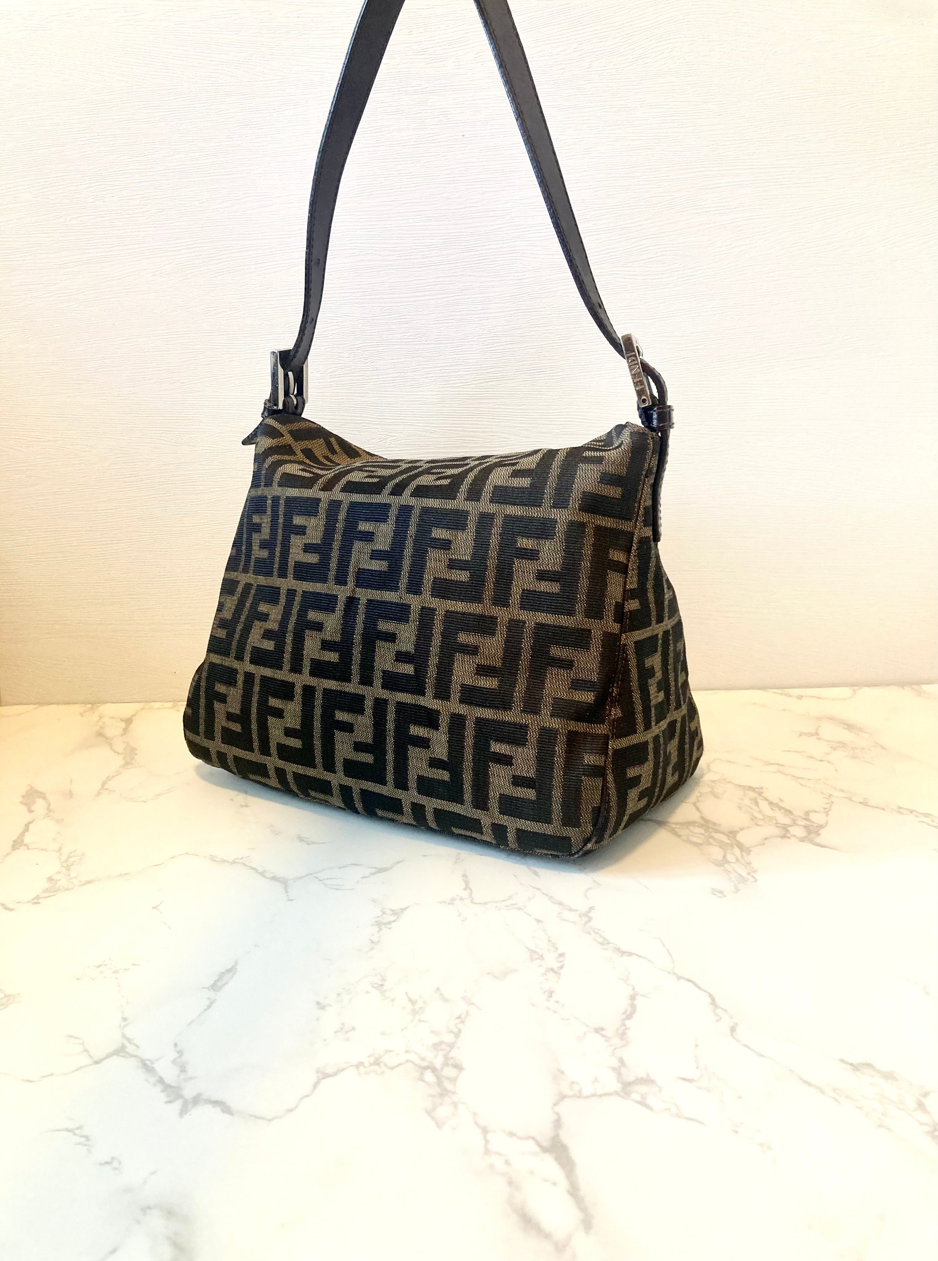 FENDI Zucca Monogram Shoulder Bag