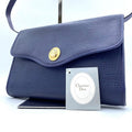 CHRISTIAN DIOR Rare Indigo Golden Egg Leather Side Bag / Crossbody Bag
