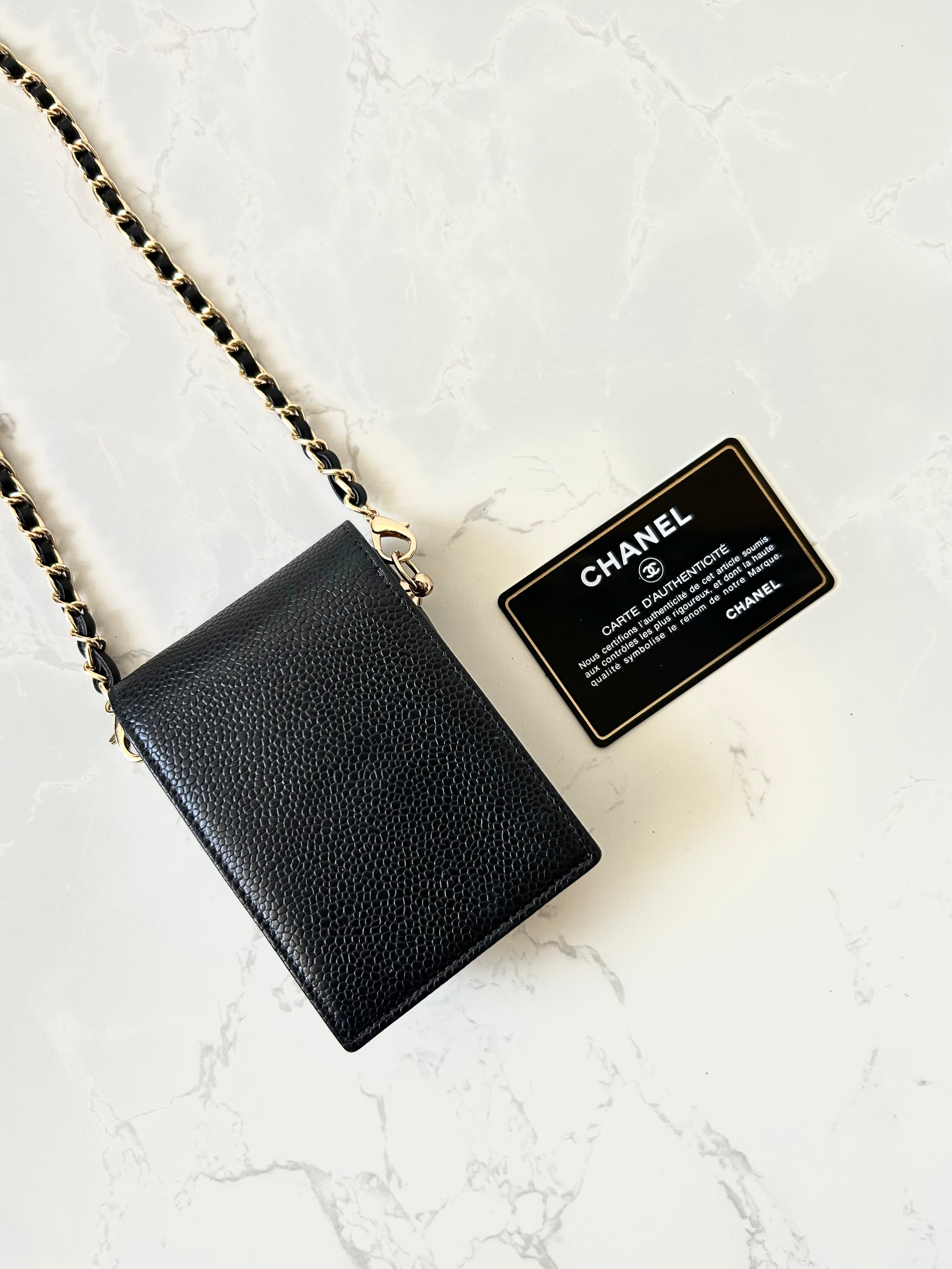 CHANEL Black Caviar Mini Crossbody Bag/Side Bag