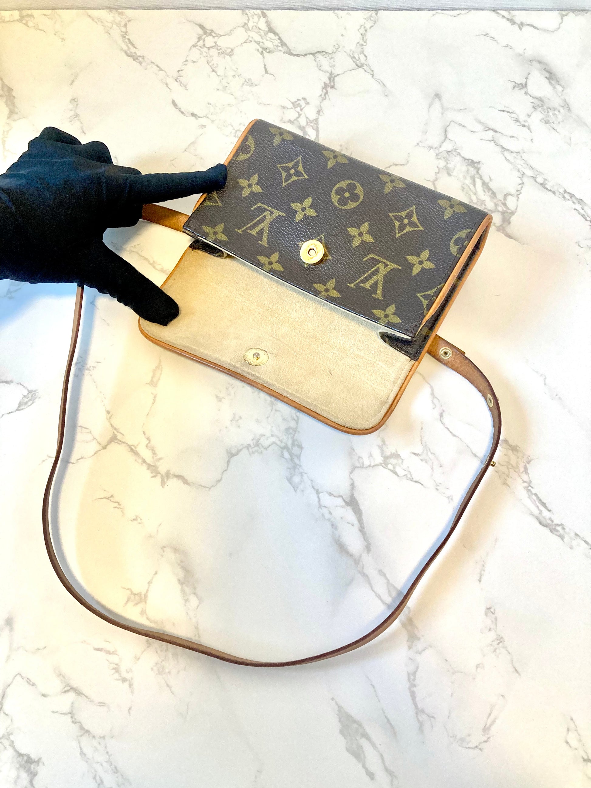 LOUIS VUITTON LV Monogram Belt / Shoulder Two-way Bag
