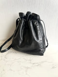 Loewe Black Anagram Napa Leather Bucket Bag Shoulder Bag Crossbody Bag