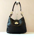 CELINE Gold Arc de Triomphe Leather Side Bag / Underarm Bag