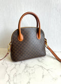 CELINE rare old flower small shell/side bag/oblique bag/handbag