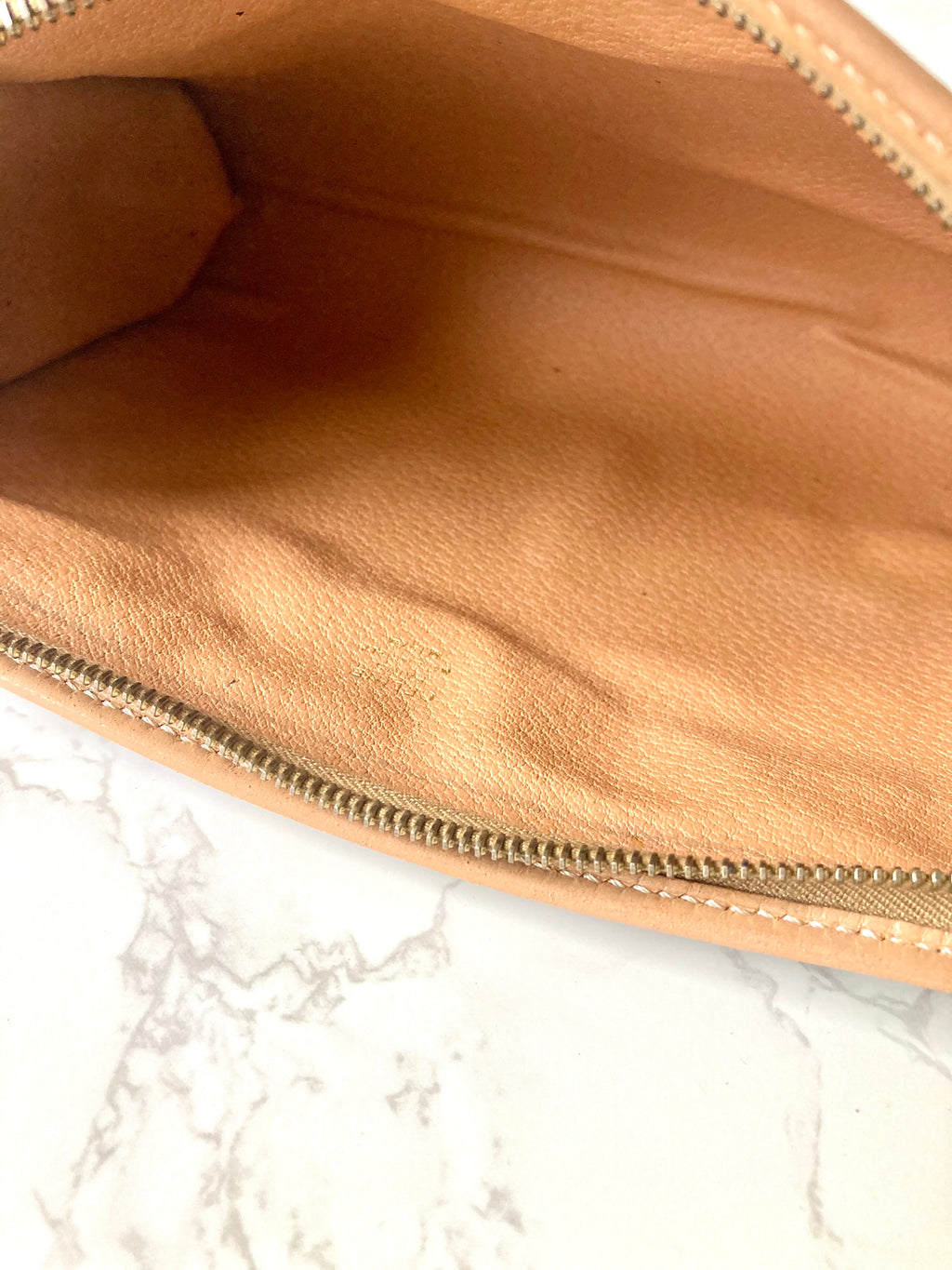 CELINE Brown Macadam Monogram Two-way Shoulder Bag / Pouch Chain Bag