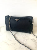 PRADA Tessuto Nylon Black Mini Two-way Crossbody / Pouch Bag