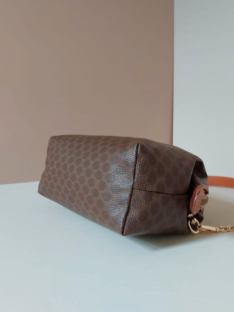 CELINE Medium Cloud Monogram Leather Side Bag/Messenger Bag/Clutch Bag