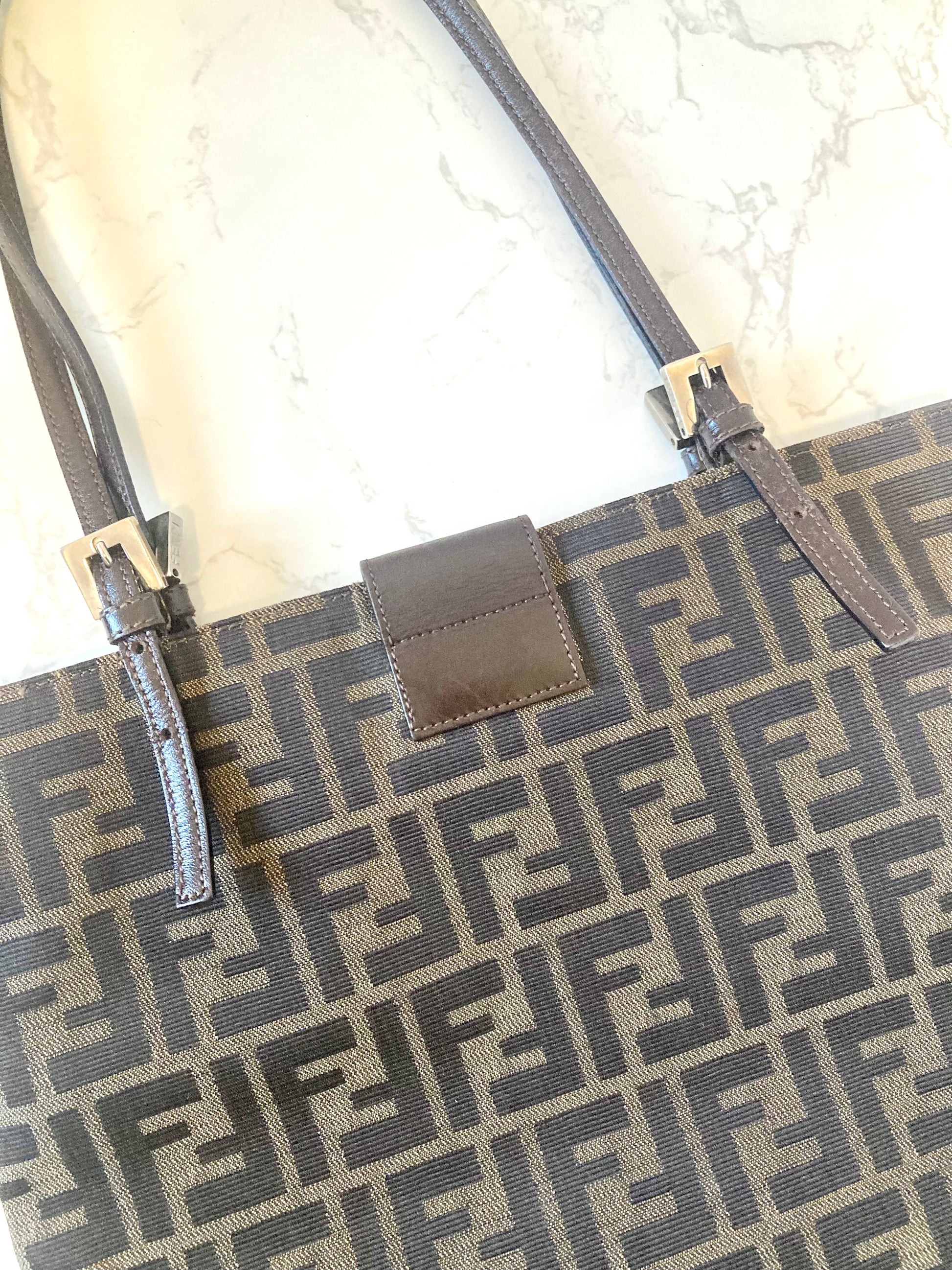 FENDI Rare Zucca Monogram Tote Bag
