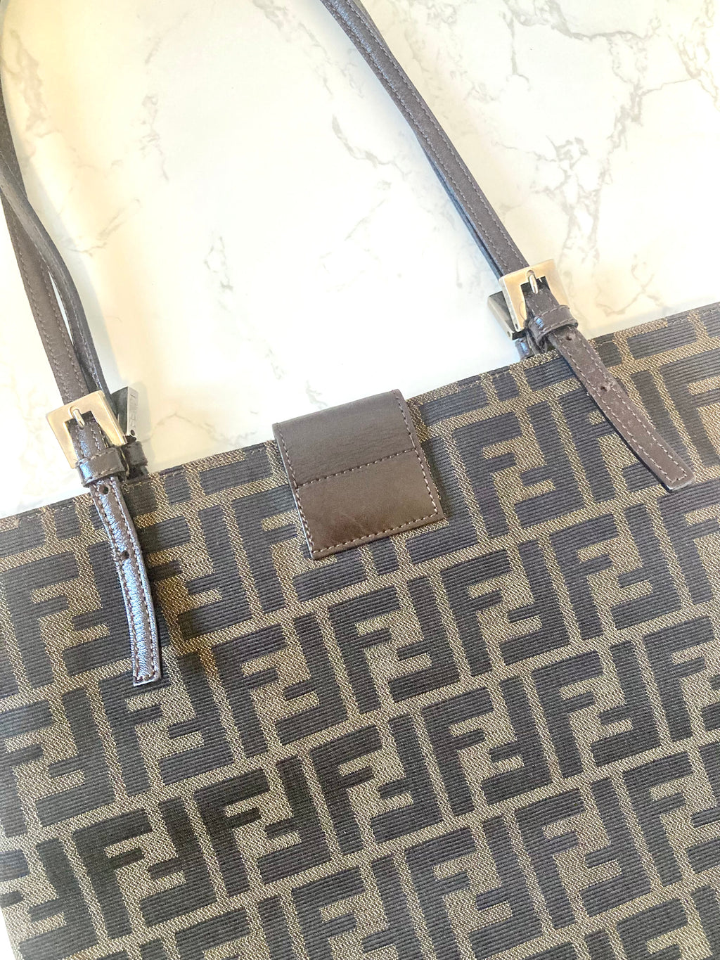 FENDI Rare Zucca Monogram Tote Bag