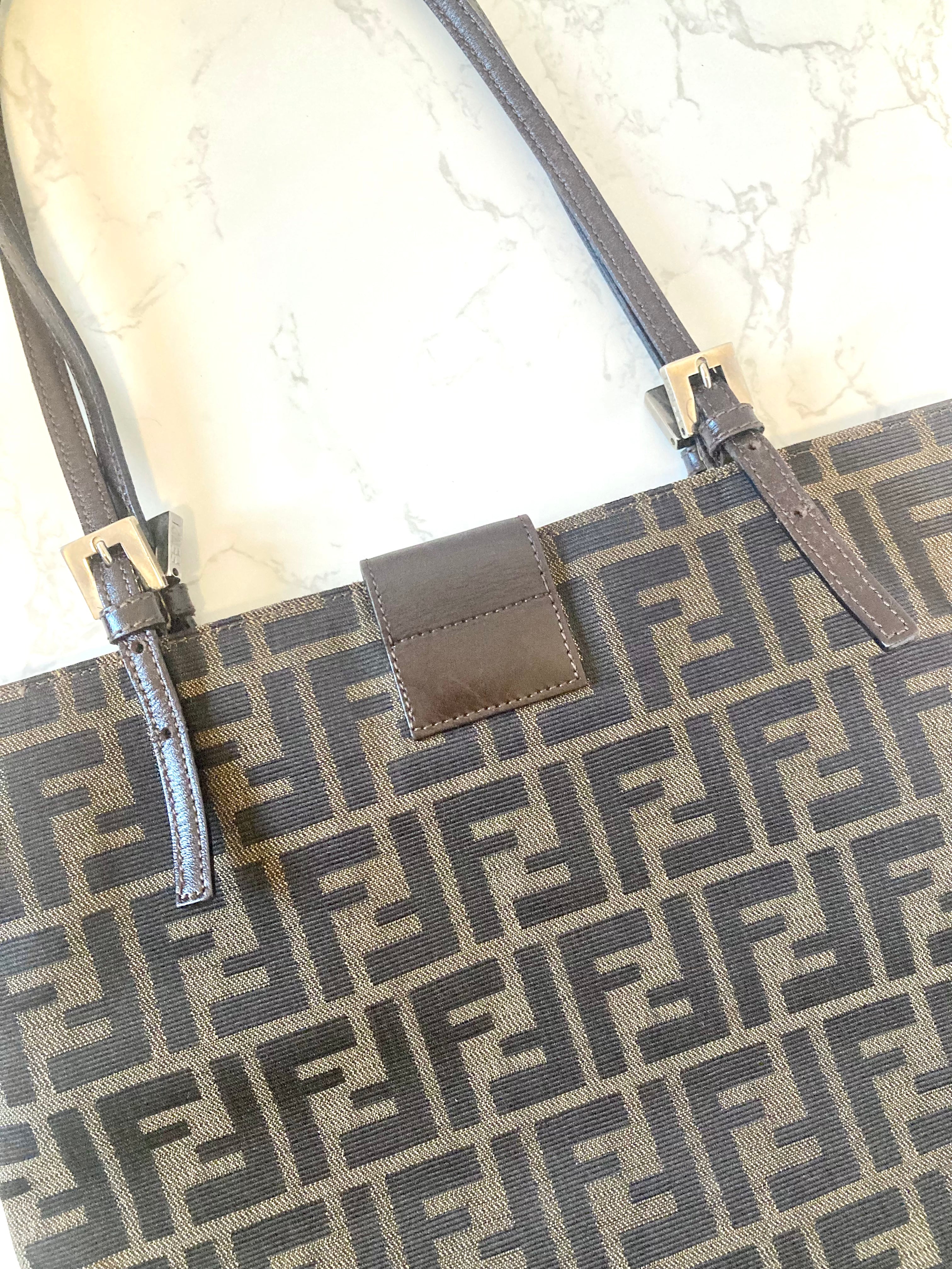 FENDI Rare Zucca Monogram Tote Bag