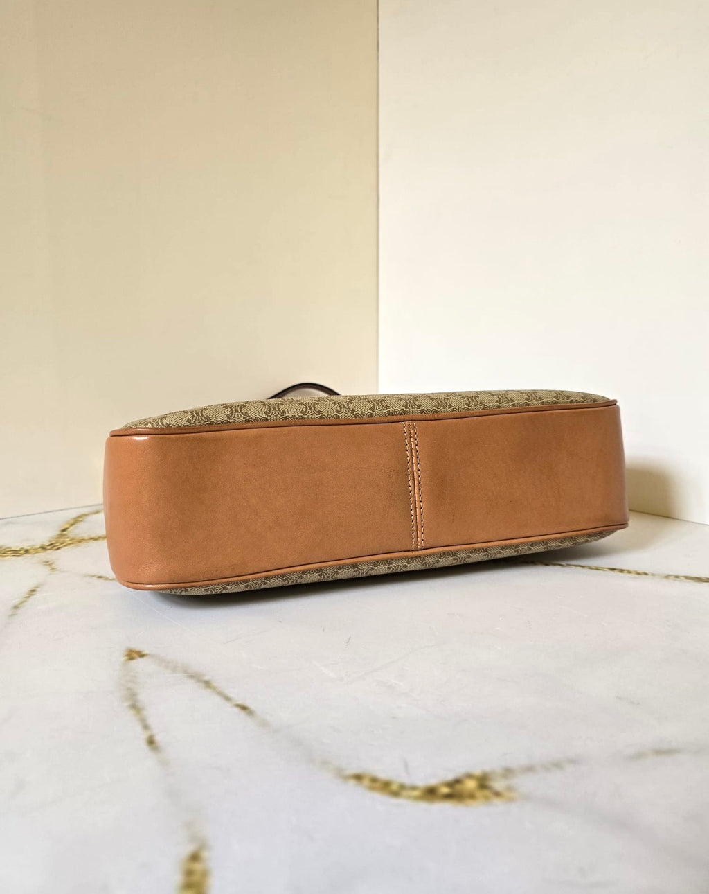 Celine 凱旋門旋轉扣老花流浪包 側背包 斜背包 中古包